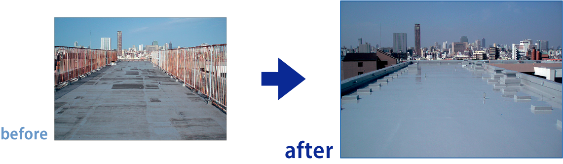 ウレコート before/after