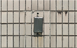 目地に汚れの付着